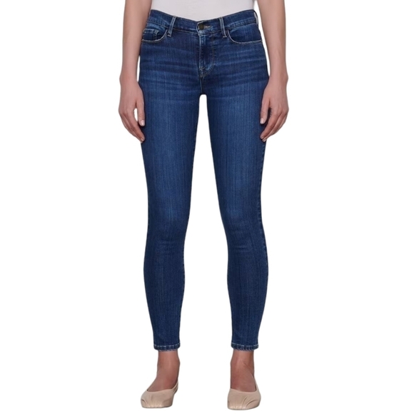 FRAME Denim | Le Skinny de Jeanne Skinny Jeans in Queensway Wash (Size 28) - Picture 1 of 16